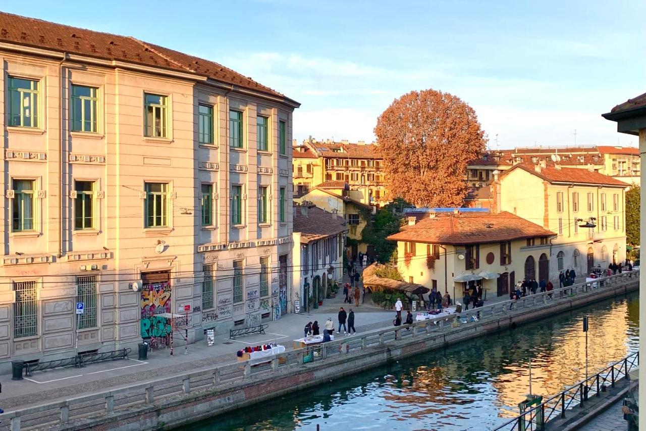 Canal View Historical Apartment Milan Exterior photo