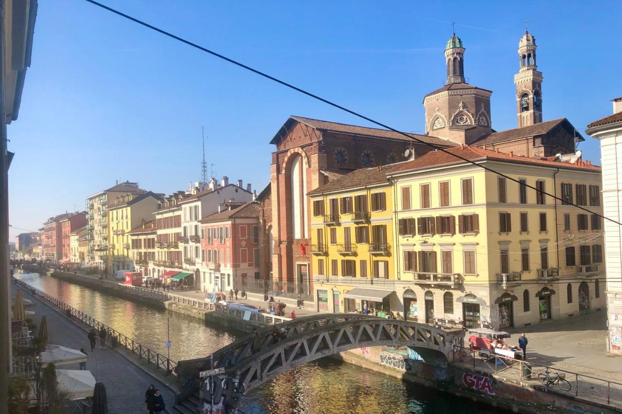 Canal View Historical Apartment Milan Exterior photo